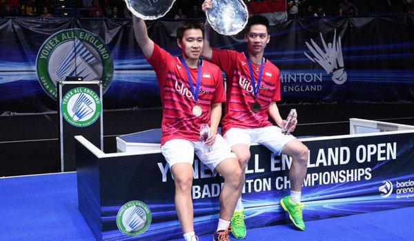 Kevin dan Marcus Kibarkan Merah Putih di All England SOLUSIfoto