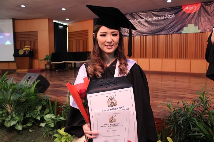 Olivia Marcella, UPH-RMIT Accounting 2014_Peraih Pro Vice-Chancellor’s Prize, untuk outstanding performance in the Bachelor of Business (Accountan