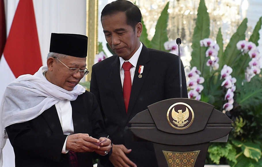 Ma'ruf dan Jokowi 01