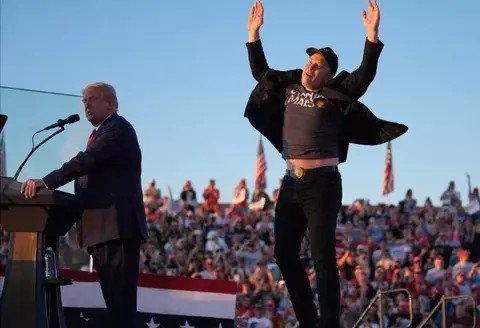 Elon Musk mengungkapkan kebahagiannya ketika Donald Trump menang Pilpres AS. (AP/AP)