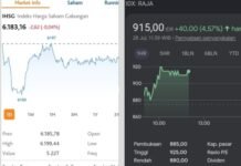 IHSG Siang Ini Ditutup 6.183,16, Dipengaruhi Pengunduran Diri Gubernur BI Perry Warjiyo, Saham RAJA Catat Prestasi Naik 4,57%